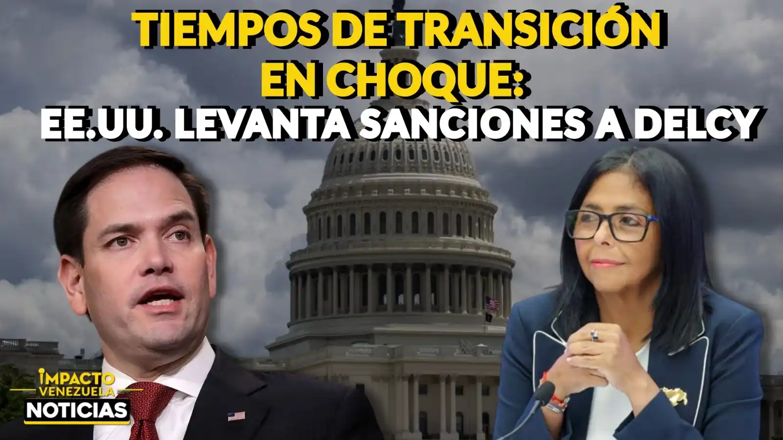 CHOQUE DE TIEMPOS: EE. UU. levanta sanciones a Delcy Rodríguez en plena carrera por la transición