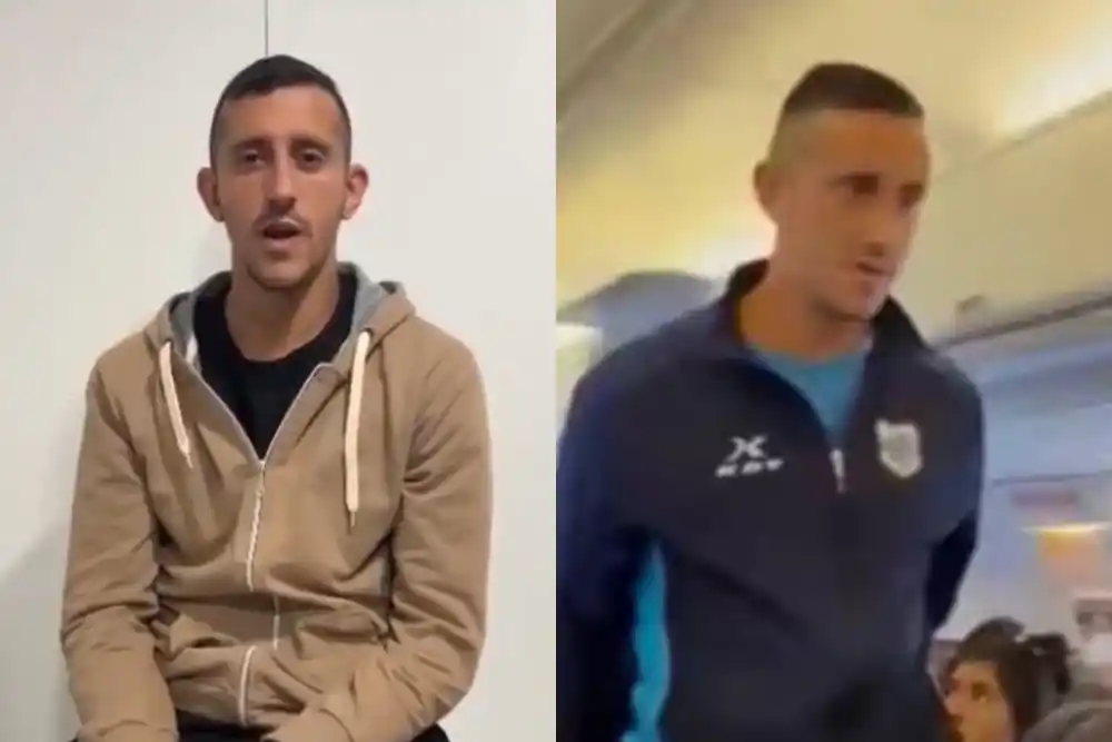 Las disculpas de Endrizzi, el futbolista imputado por gritar "bomba" en un avión: "Estoy arrepentido"