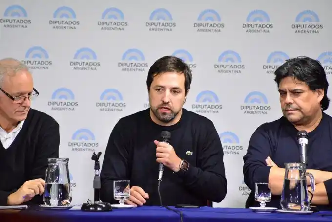 Kreplak y Gollán presentaron el proyecto en el auditorio anexo del Congreso.