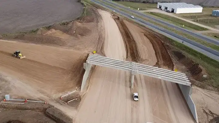 La empresa Corresur inició los trabajos en la Variante Cañuelas, una obra que conectará la Autopista Ezeiza-Cañuelas con la Ruta 3.