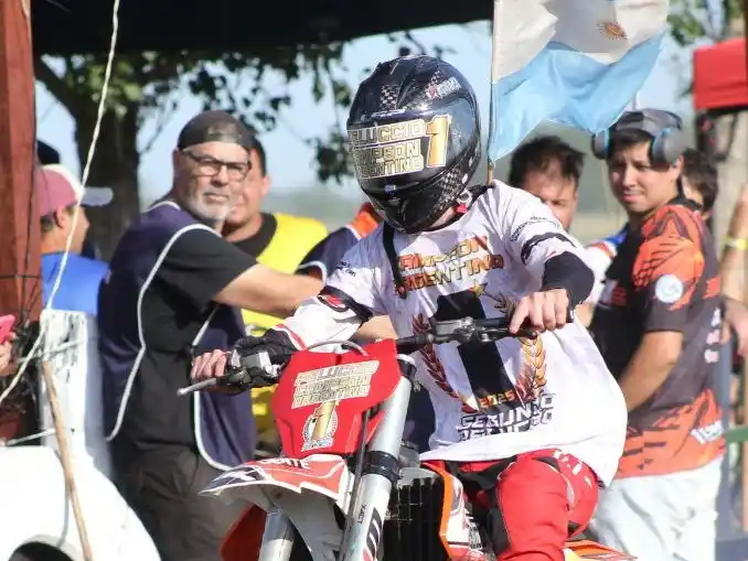 El joven rufinense se llevó el premio mayor en la competencia desarrollada en Colonia Belgrano. Foto: Gentileza.