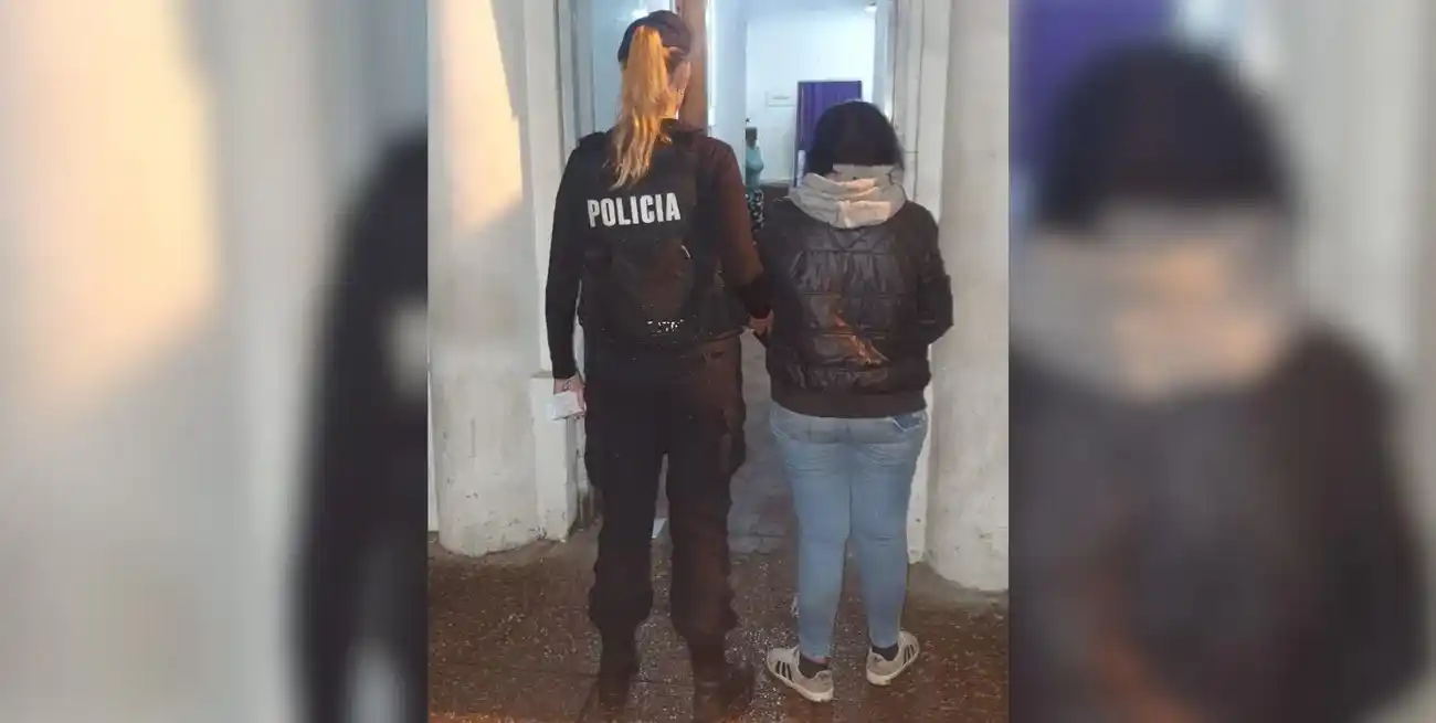 La agresora fue trasladada a sede policial y quedó a disposición del fiscal en turno.