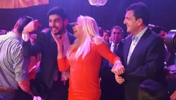 Susana, muy cerca de Facundo Moyano en la fiesta de SUTPA