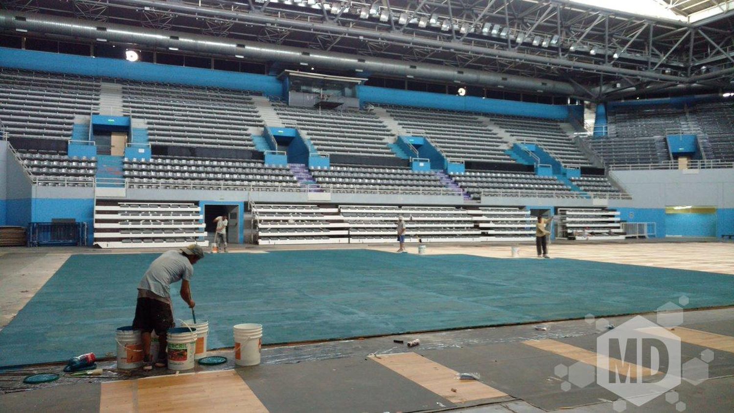 El Polideportivo se prepara para Del Potro-Ferrer
