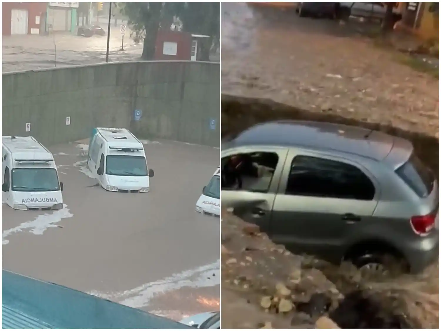 Un feroz temporal dejó a Bahía Blanca bajo el agua, con 40 familias evacuadas y calles colapsadas: cómo pedir auxilio
