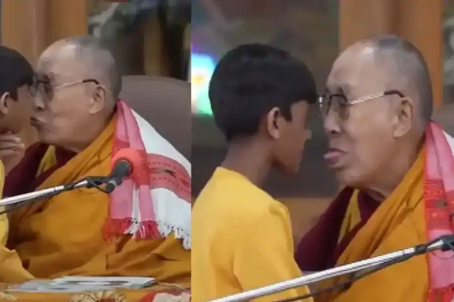 El Dalai Lama pide disculpas a un niño tras pedirle que le chupe la lengua