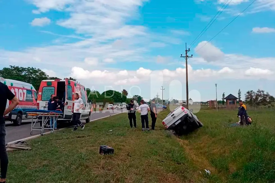Grave accidente en Ruta 70 terminó con dos personas hospitalizadas
