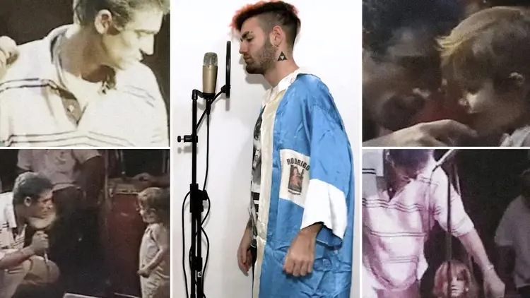 El rap que Ramiro Bueno le hizo a su papá, Rodrigo, a casi 20 años de su partida