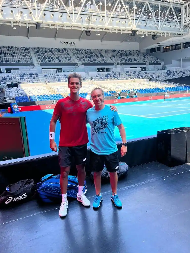 Varillas y Junqueira, en el Abierto de Australia.