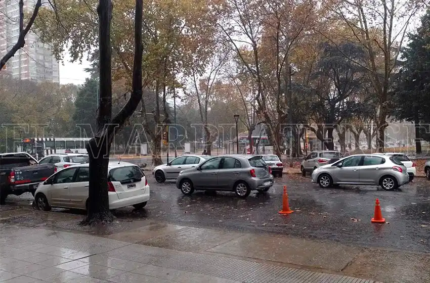 Continúan las lluvias aisladas en Mar del Plata