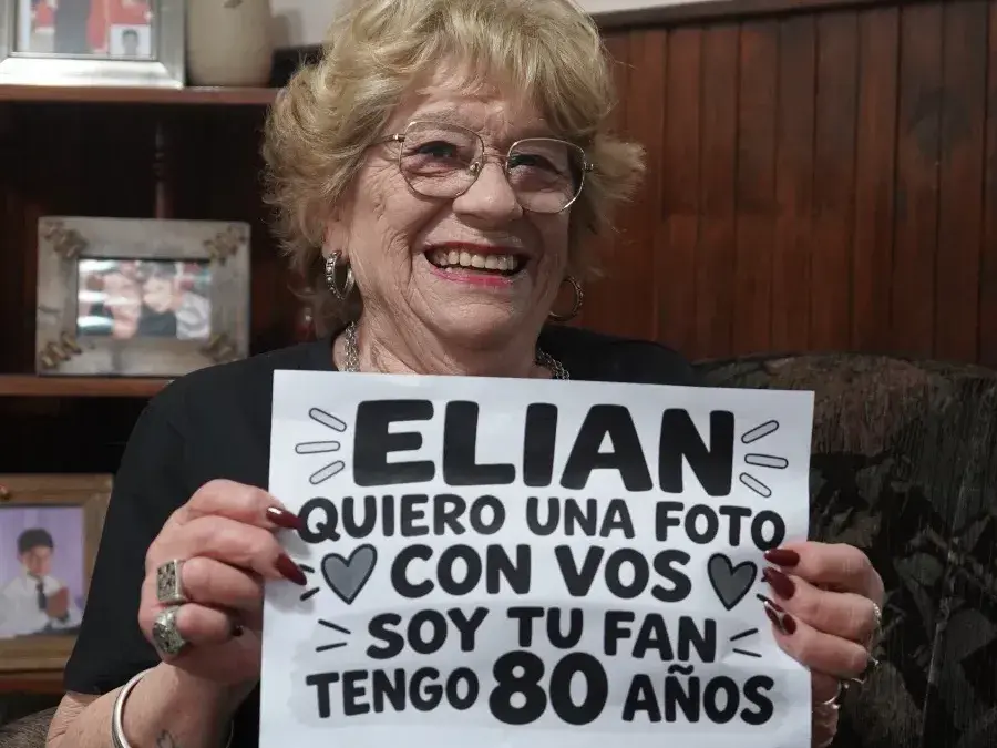 Noemí Caraballo, la abuela de Necochea que cumplió el sueño de conocer a L-Gante
