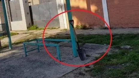 Pala en la parada de colectivo