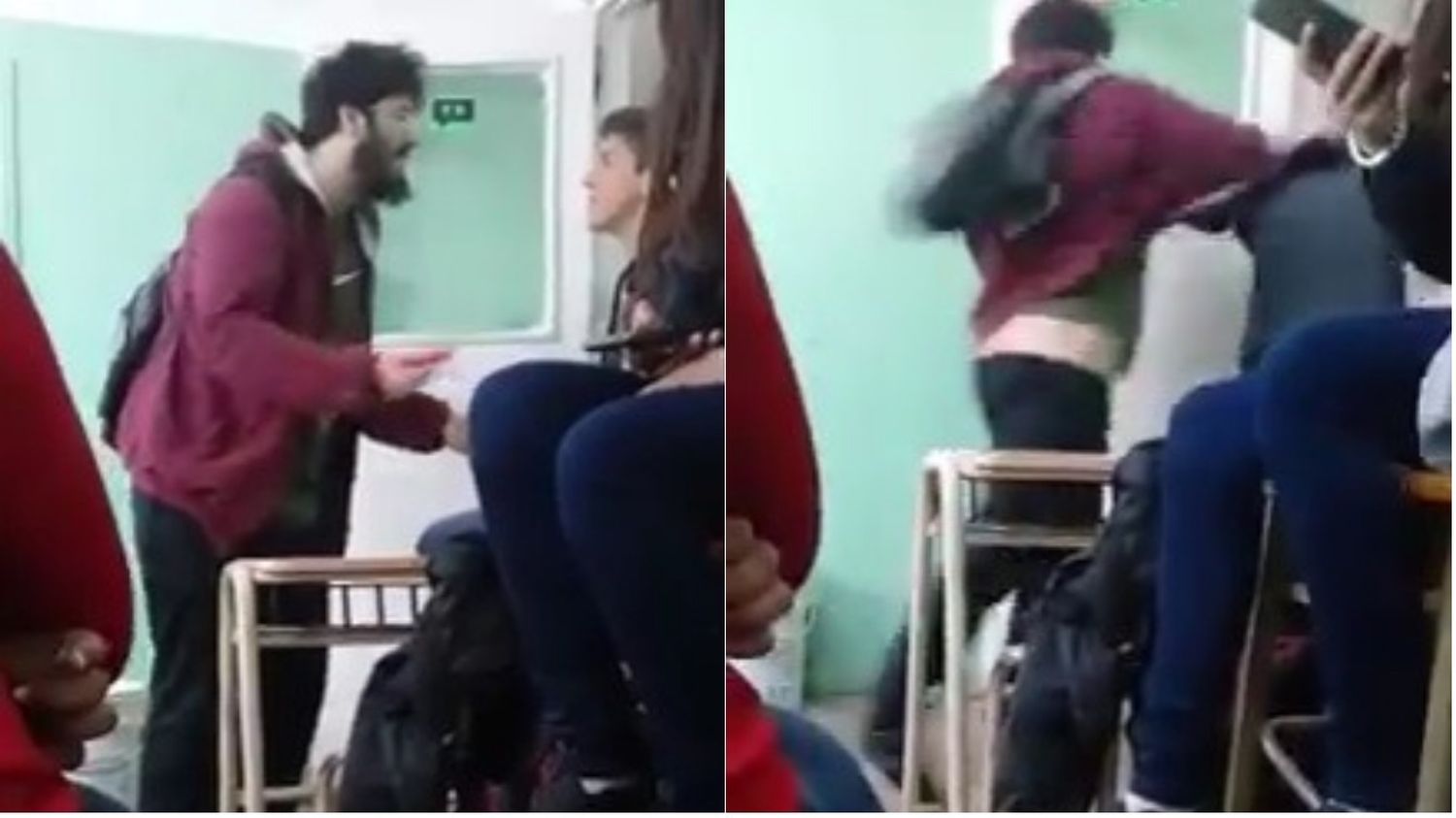 Grieta salvaje: Discutía sobre política y golpeó a un alumno de 14 años en Mar del Plata
