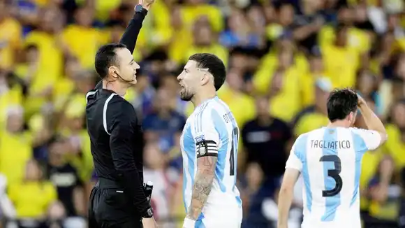 Otamendi fue expulsado y podría perderse la Finalissima