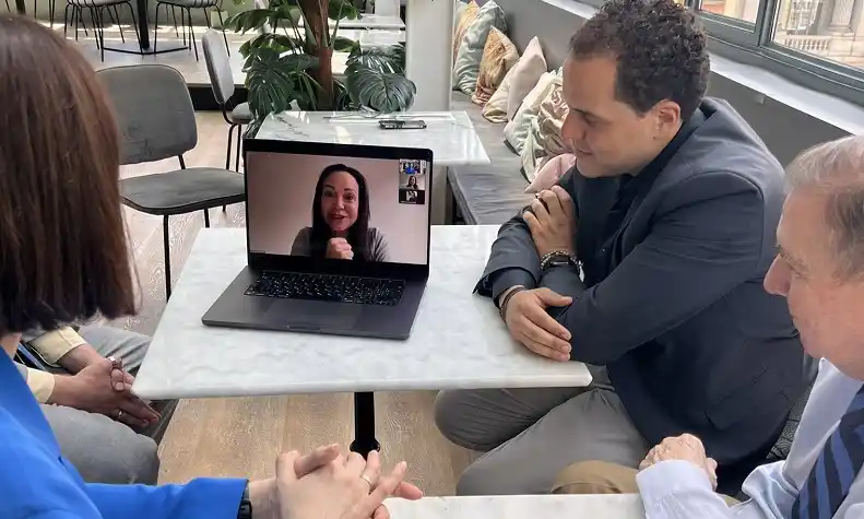 Edmundo y María Corina se reunieron con líder bielorrusa Svetlana Tijanóvskaya