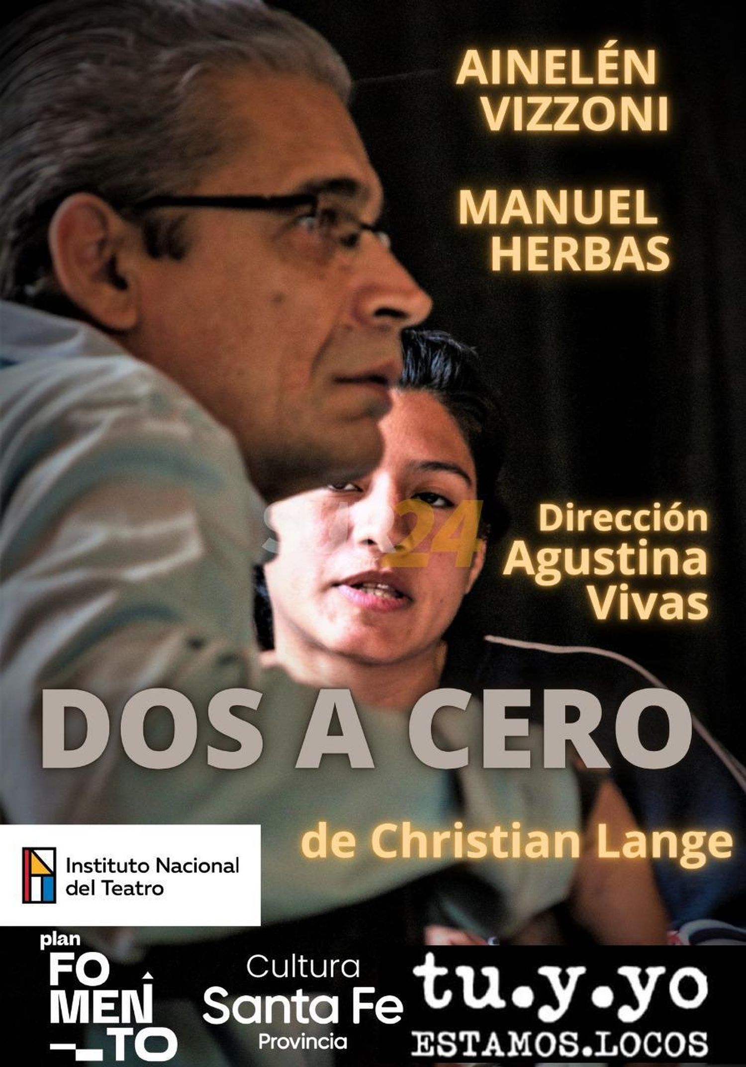 “Dos a cero”, obra teatral de Venado a Villa Gobernador Gálvez