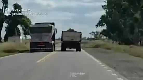 "No me di cuenta": la millonaria multa que tendrá que pagar un camionero que cruzó la doble línea amarilla en Ruta 5