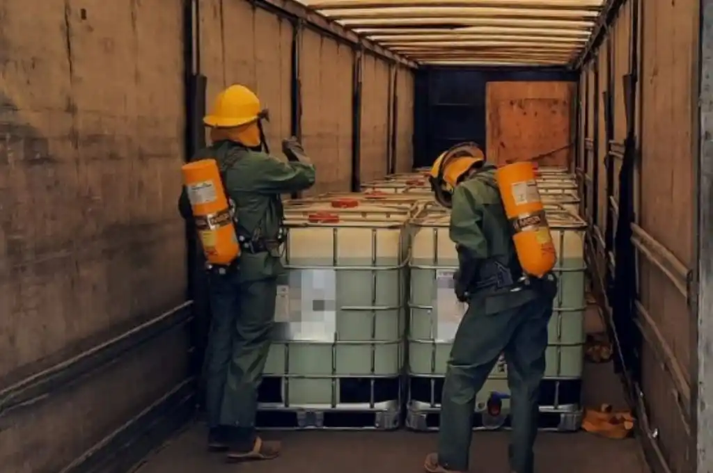 Alerta: incautan más de 23 toneladas de hidróxido de potasio