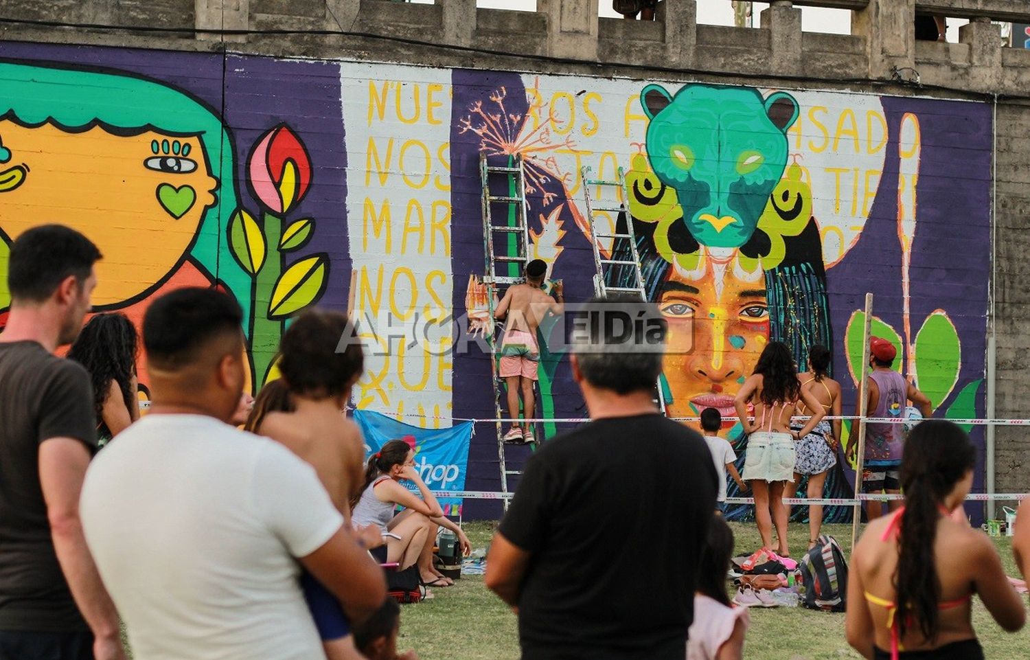 Pintura, humedales y conciencia ambiental: “Cuando el mensaje es la lucha de un pueblo es el doble de valioso”