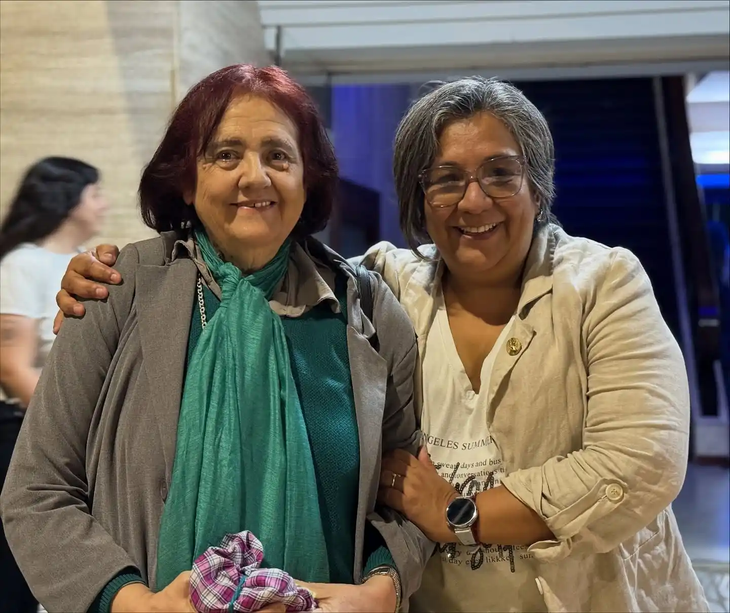 Chiqui González y Miriam Carabajal.