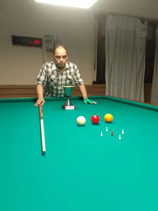 Carlos Paterson cerró un gran año de billar.