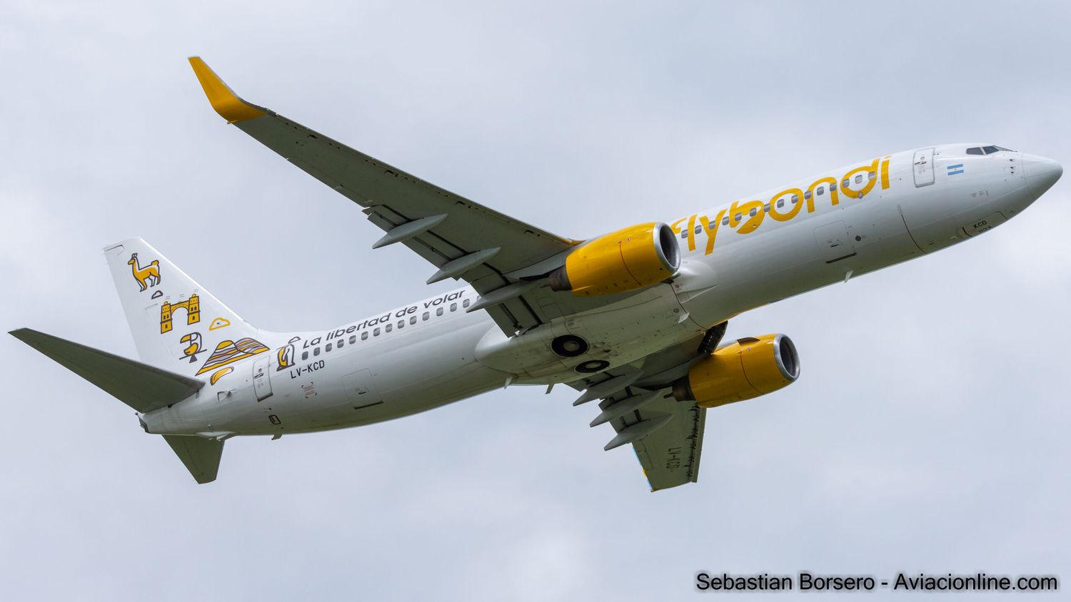 Flybondi inauguró sus vuelos a Puerto Madryn