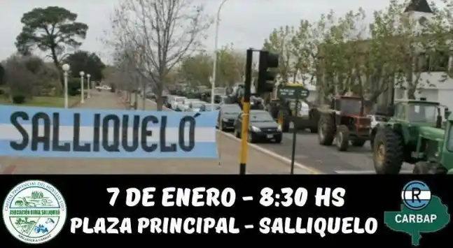 Salliqueló y Pergamino organizaron protestas contra suba del Inmobiliario y las retenciones