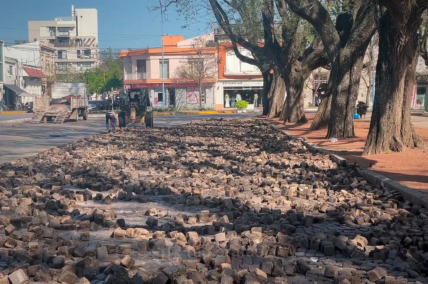 obra adoquin adoquinado readoquinado rafaela calle rivadavia nicolas asensio - 1