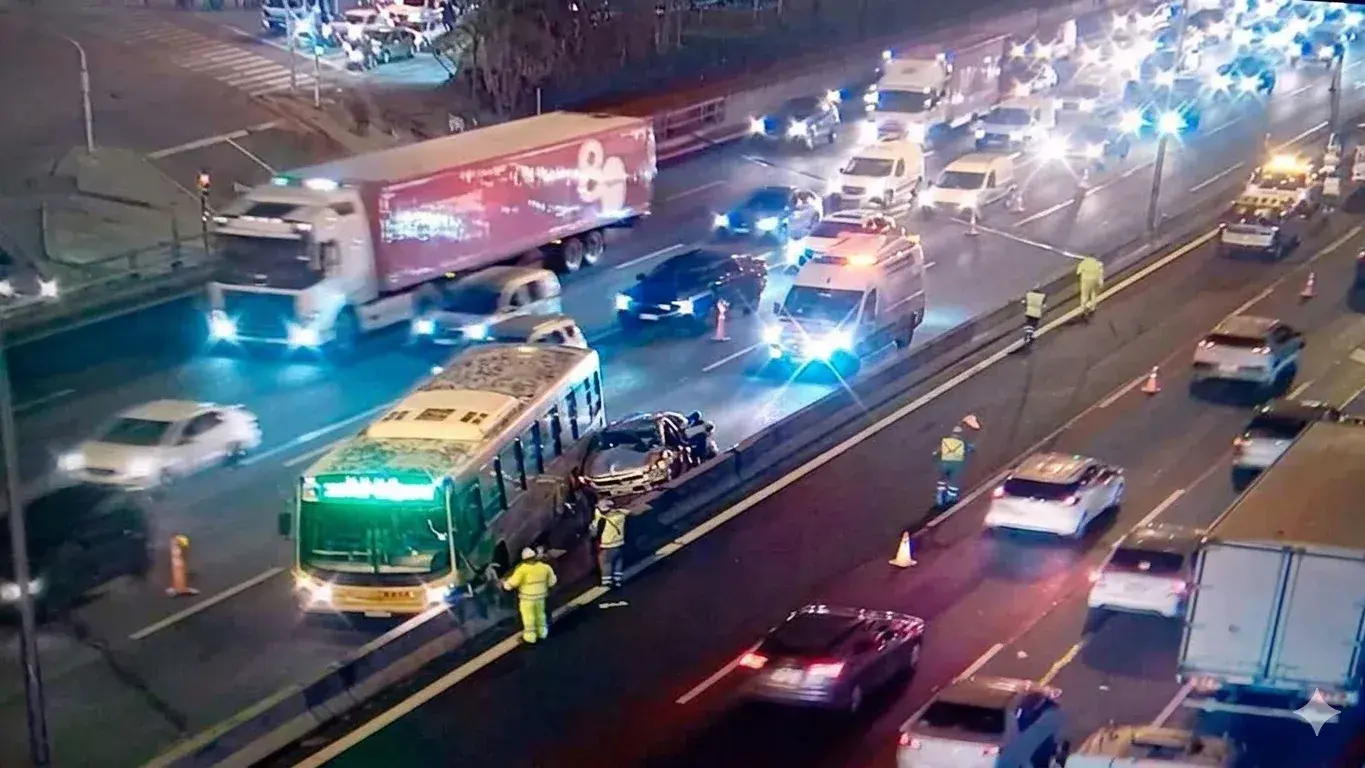 accidente en autopista Panamericana