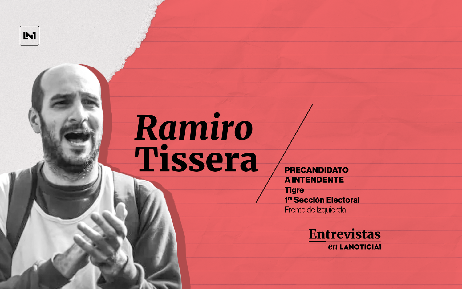 "Hace más de 25 años que acá no se construye una escuela primaria", dijo el precandidato en Tigre, Ramiro Tissera