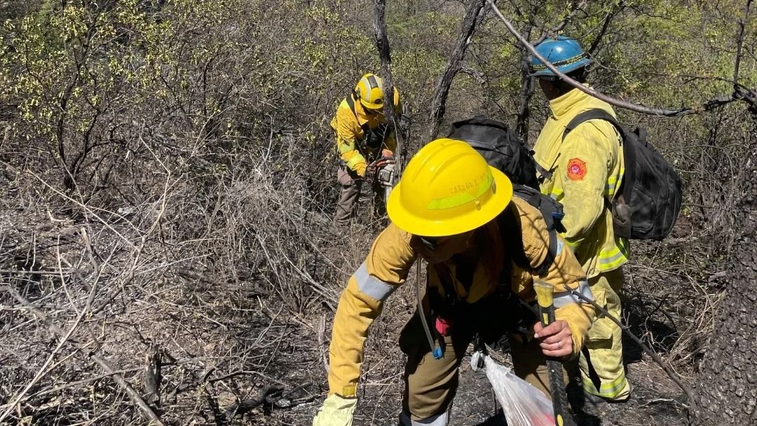 El foco de Guasapampa ya es el segundo en superficie quemada en Córdoba, solo superado por el de Quebrada del Condorito