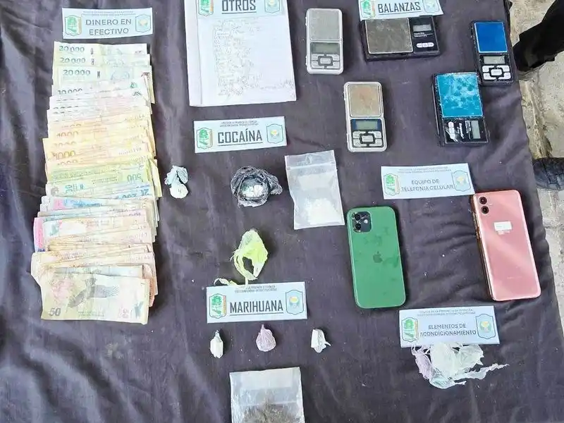 Desbaratan dos puntos de venta de drogas en la ciudad