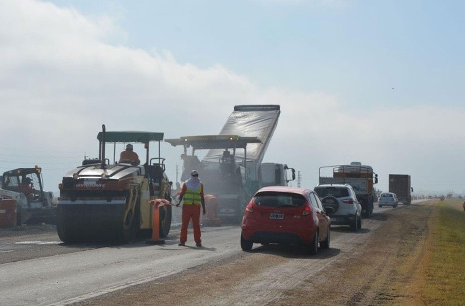 Retomarán la obra en la autopista del tramo Rosario-Roldán