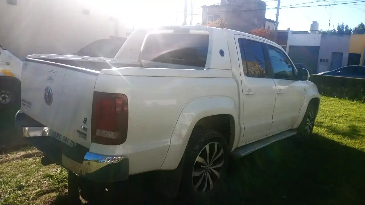 La camioneta fue trasladada a la zona del Polo de Seguridad.