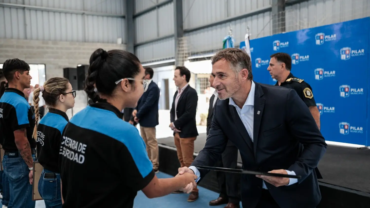 El intendente Federico Achával acompañó a los nuevos egresados de la Guardia Urbana