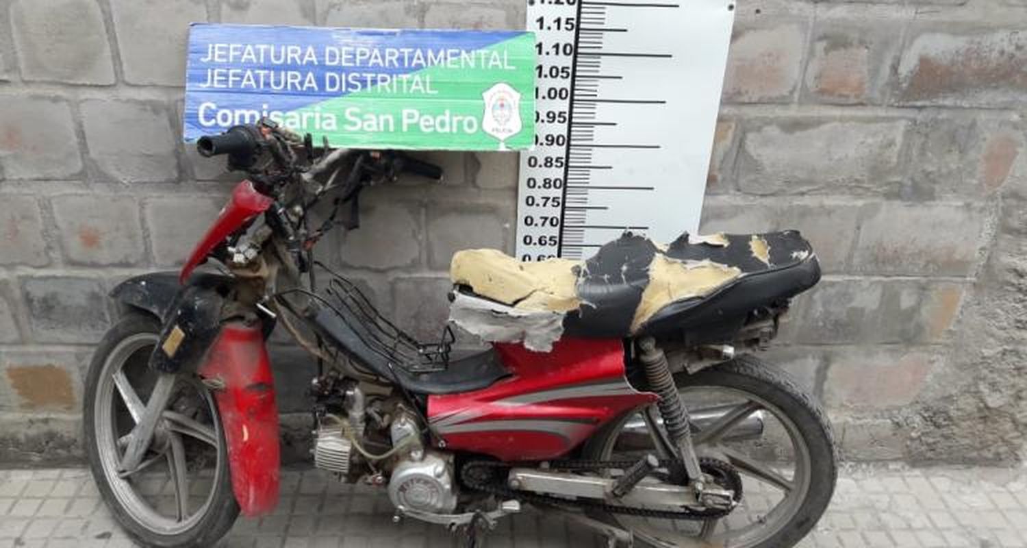 Hallan moto que había sido robada en la misma tarde