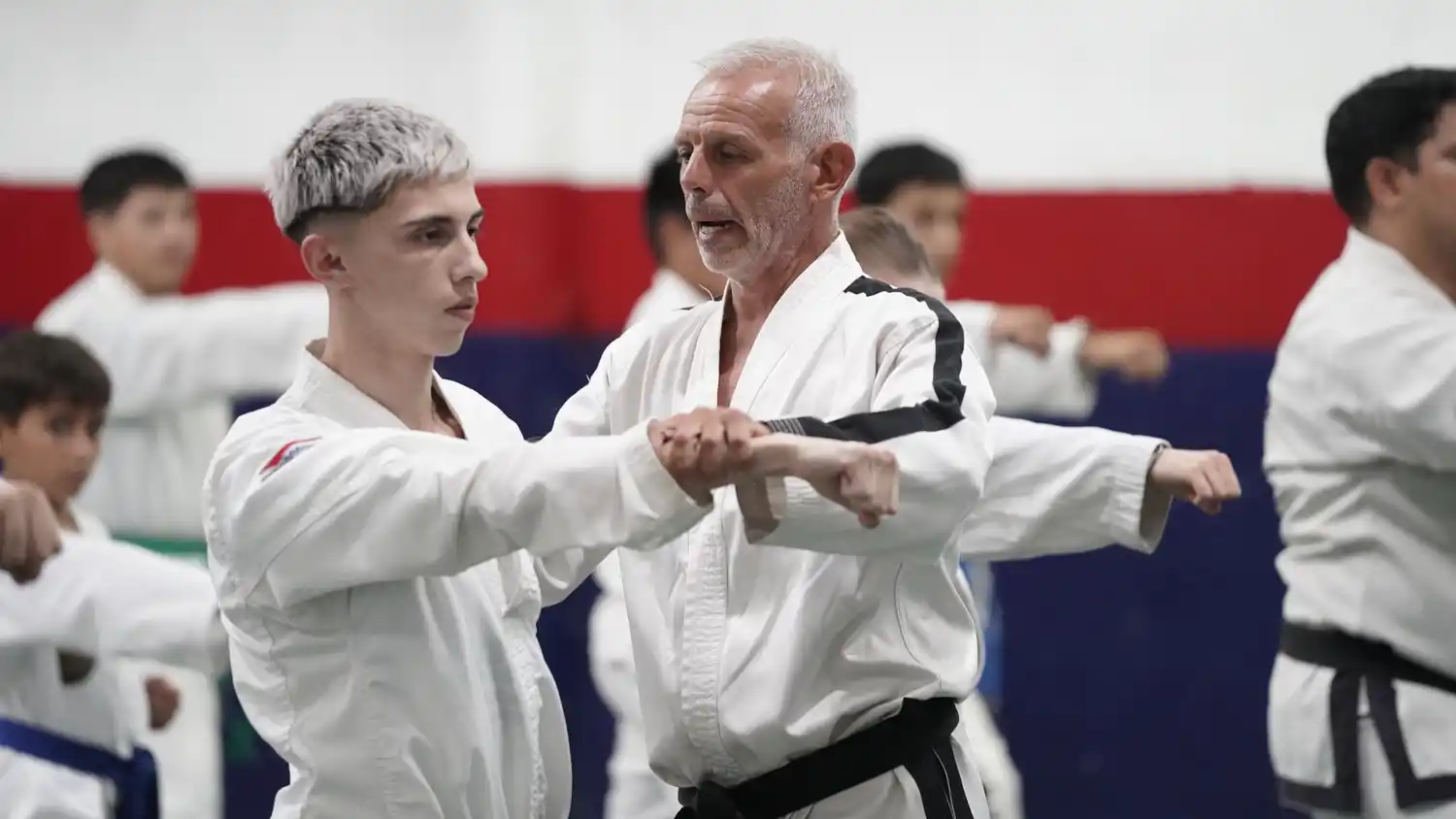 Capacitación de taekwondo de Aníbal Fernández 1