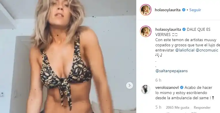 Videos: el perreo hot de Laurita Fernández que la rompe en Instagram