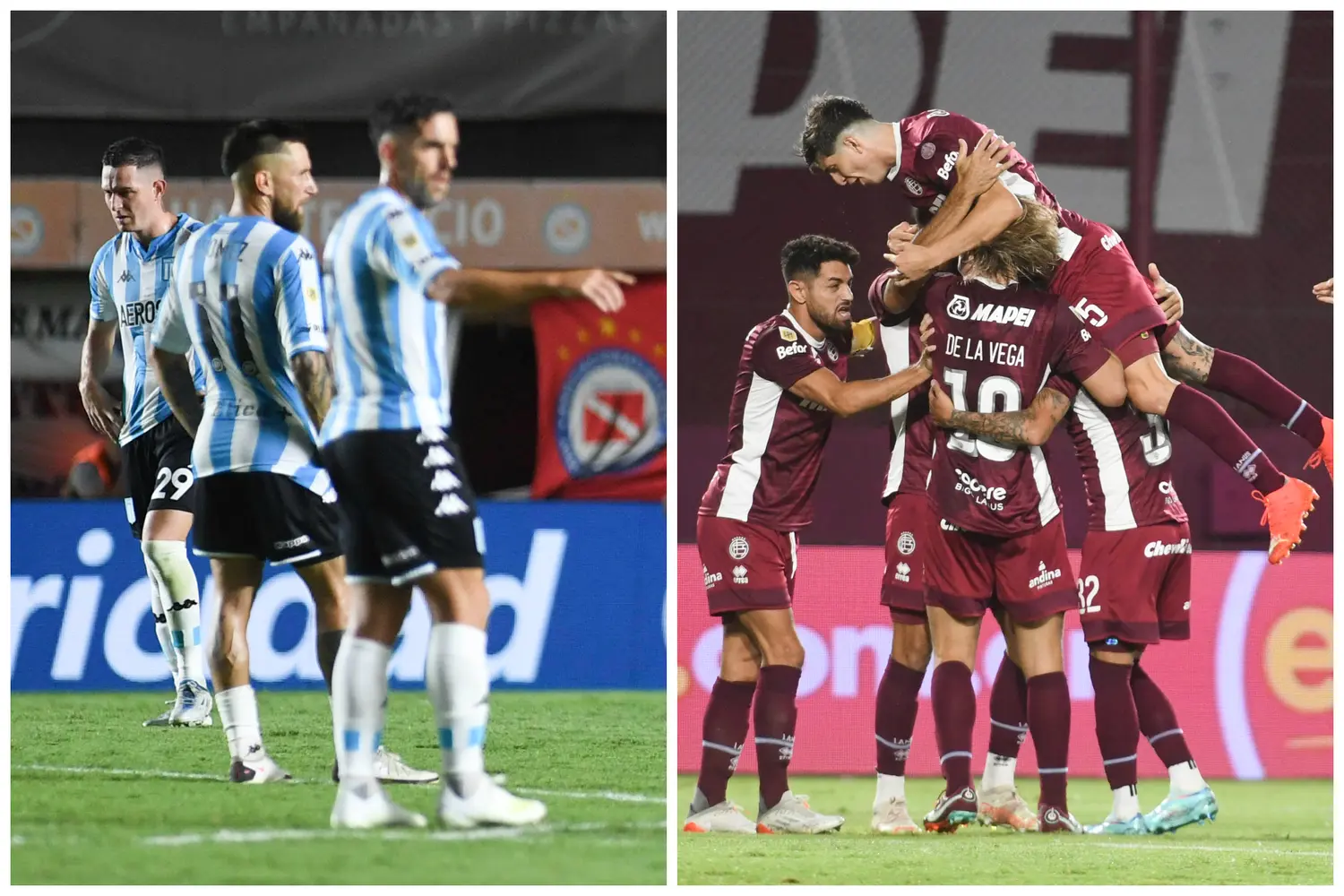 Racing cayó ante Argentinos Juniors y Lanús quedó como único puntero tras superar a San Lorenzo