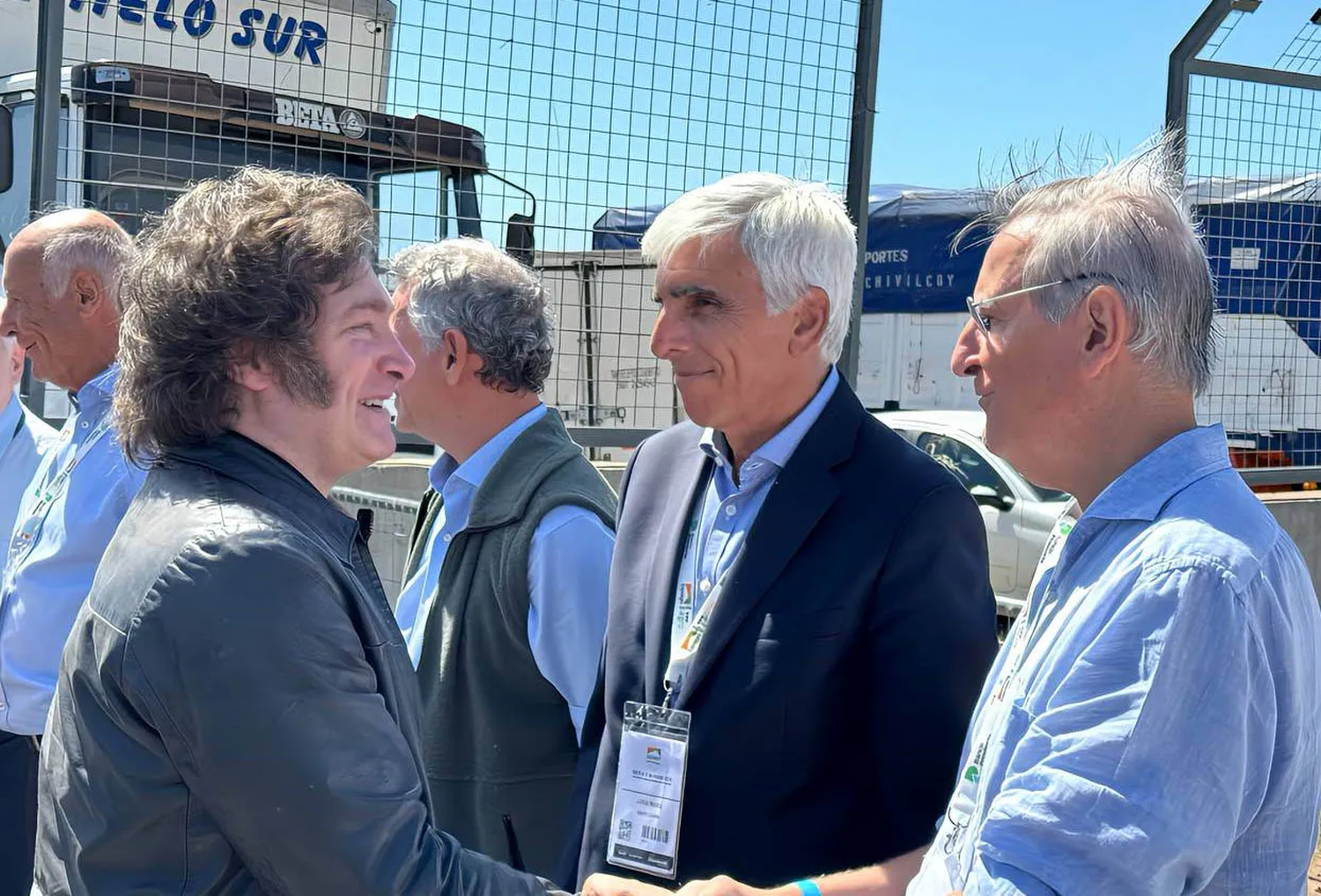 El Presidente Javier Milei llegó este mediodía a Expoagro 2024