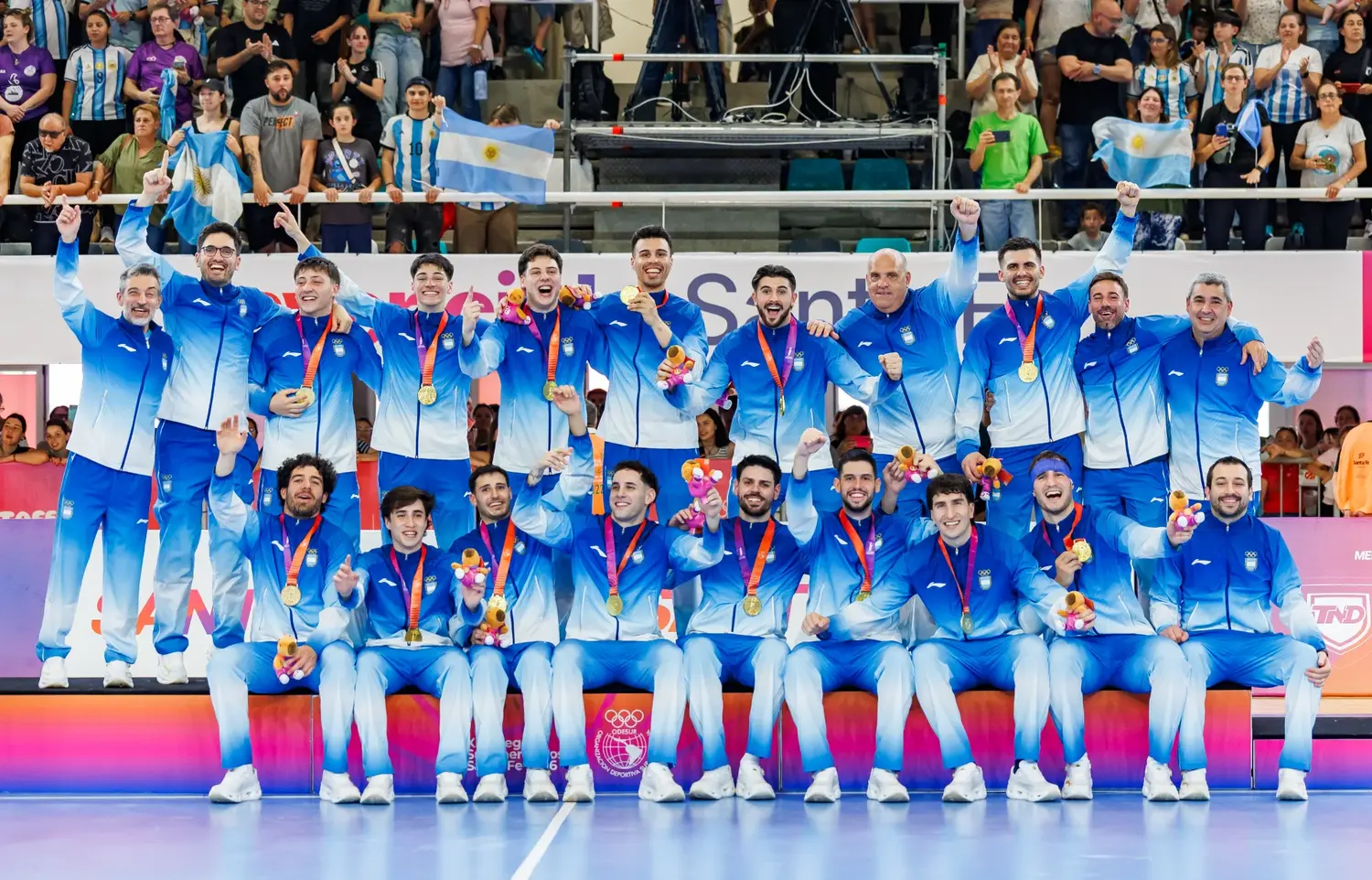 Los Gladiadores empataron ante Chile y se consagraron campeones en handball