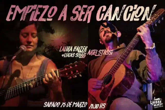 Liebre de Marzo: Recital “Empiezo a ser canción”