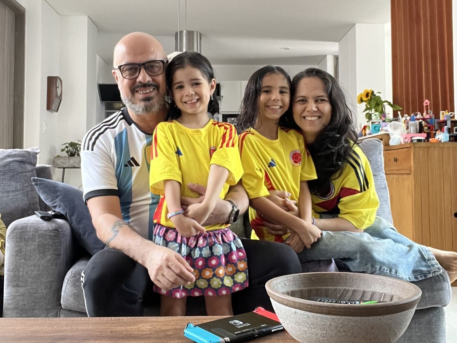 Marcelo junto a su hermosa familia.