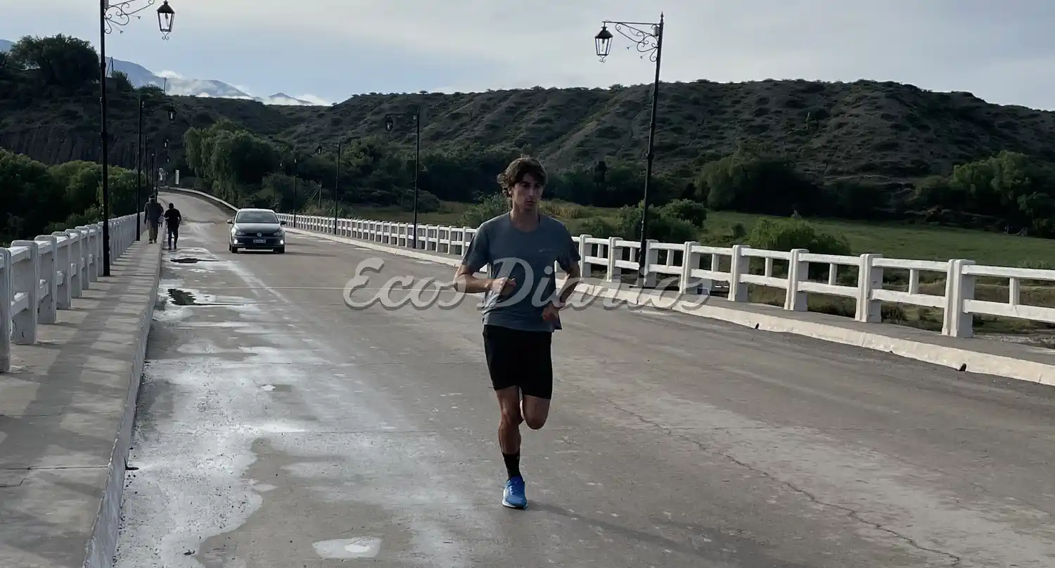 Santino Marchetti en la altura de Cachi, Salta