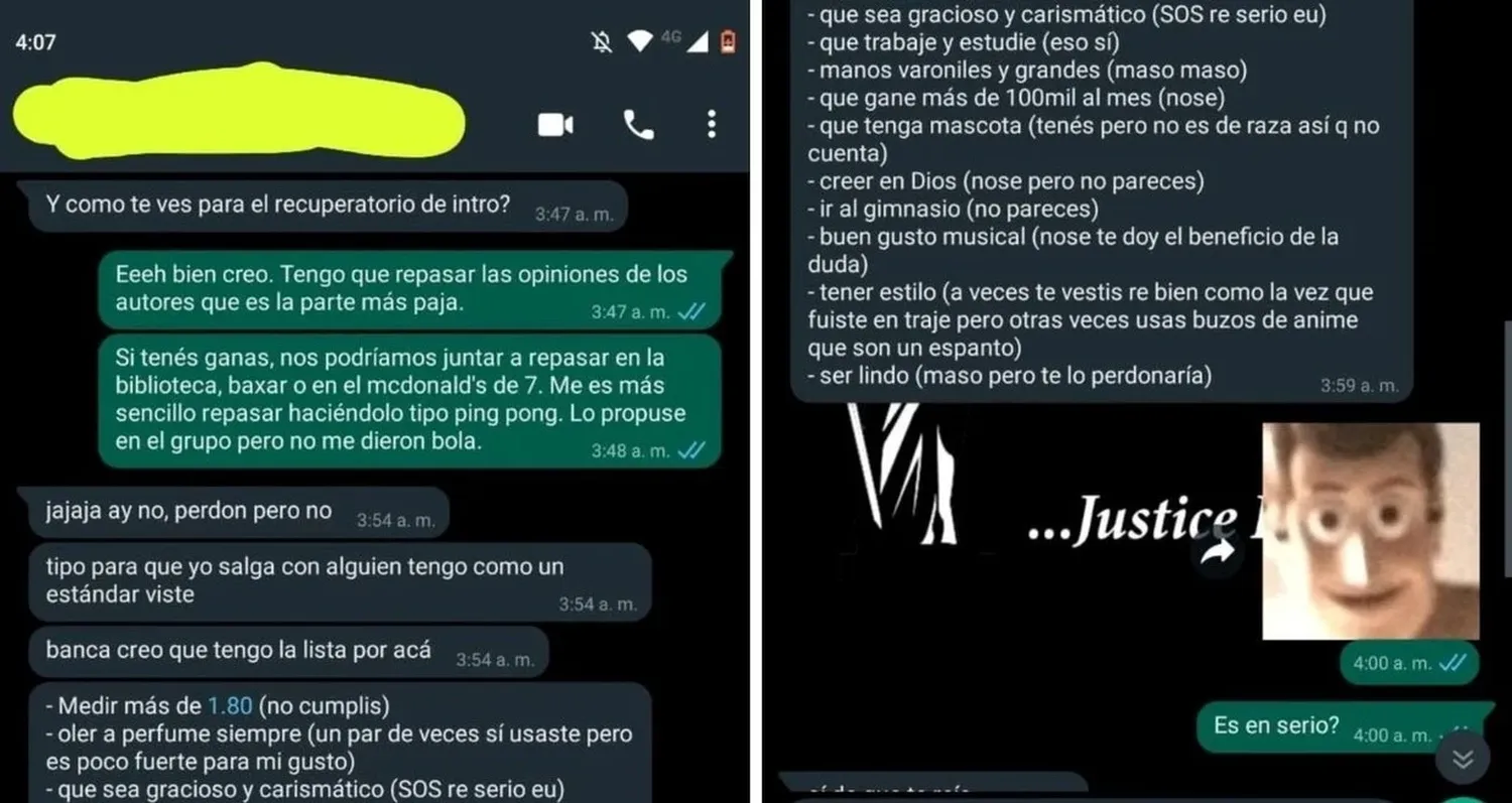 Viral: él la invitó a estudiar y ella le dio “una lista” de requisitos para rechazarlo