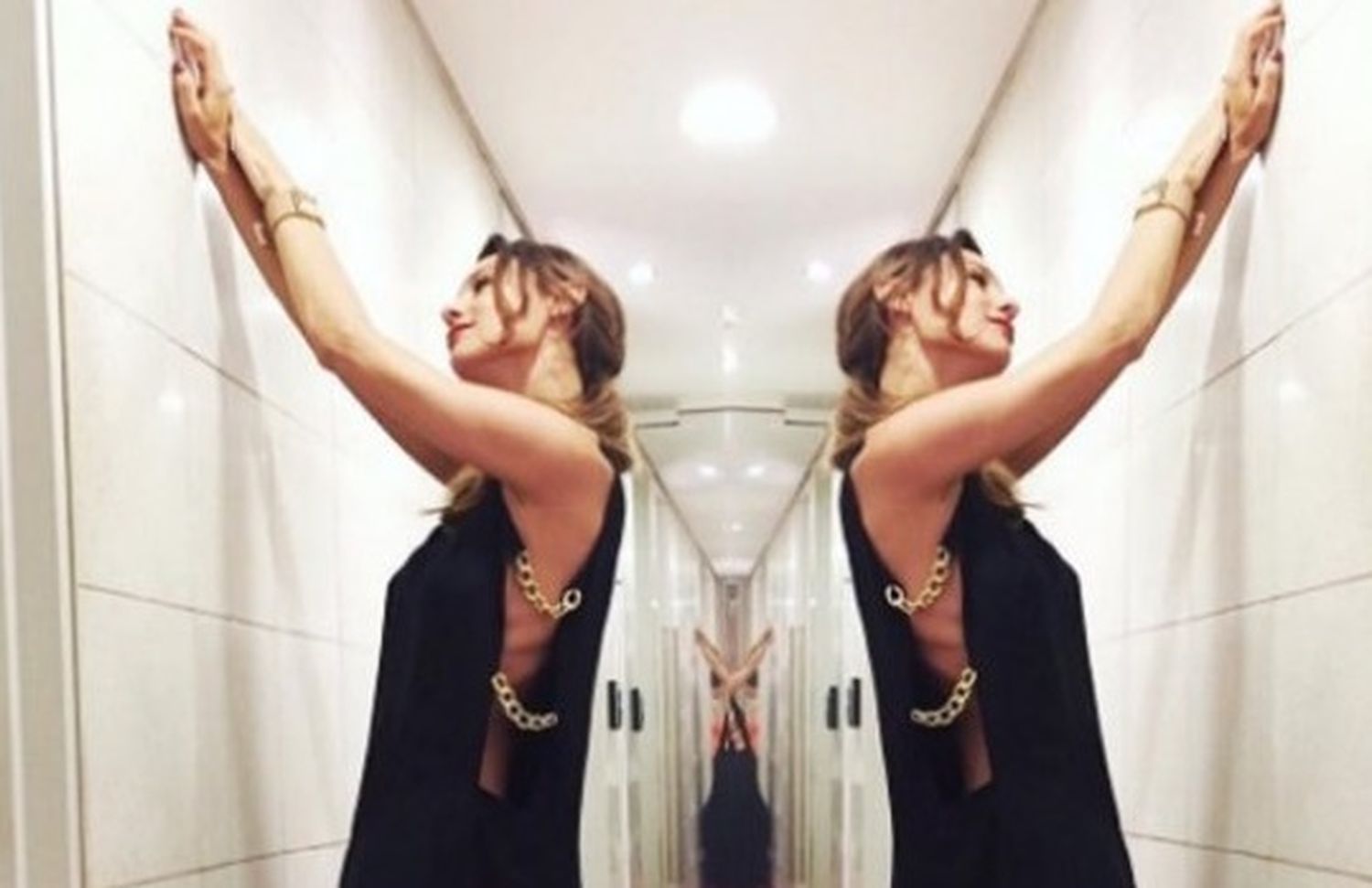 La polémica foto que muestra la delgadez de Pampita