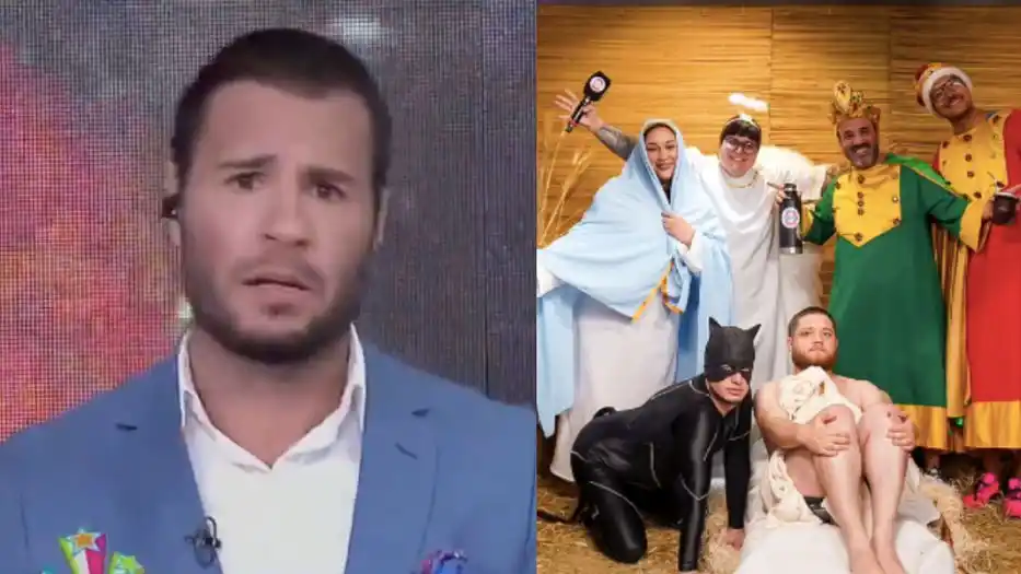 Tomás Dente se mostró sacadisimo con la actriz.