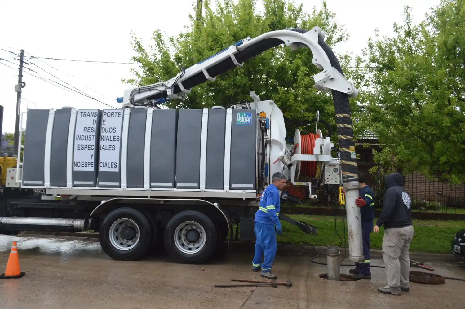 Camión desobstructor.