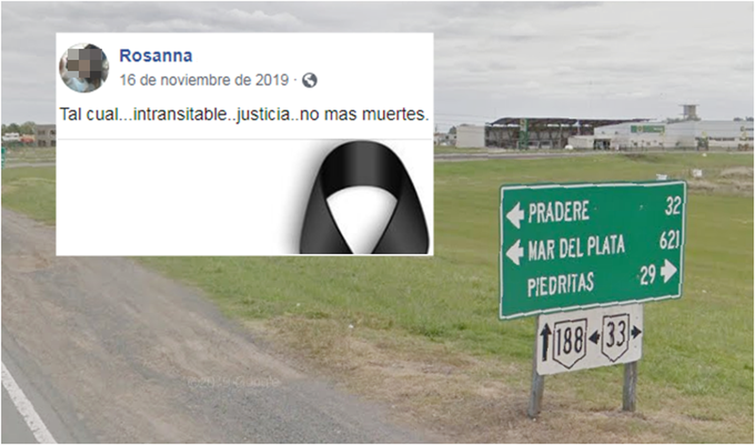 Tragedia en la ruta 33: Docente fallecida advirtió el mal estado en 2019 y el intendente de Villegas se solidarizó