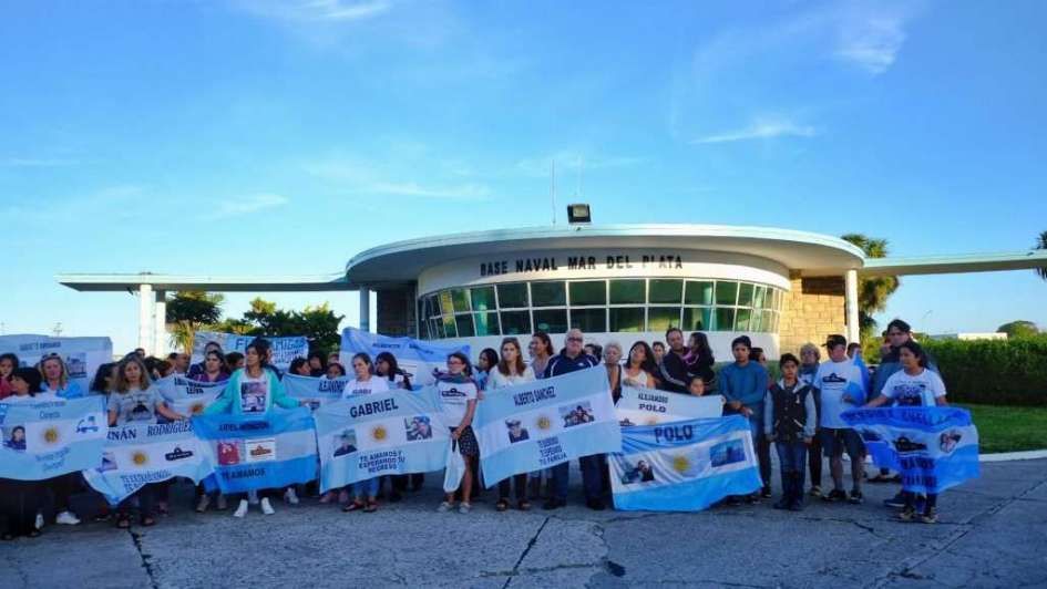 Acto en Mar del Plata a un año de la desaparición del ARA San Juan